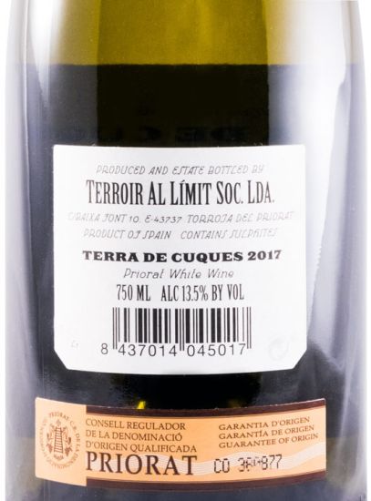 2017 Terroir al Límit Terra de Cuques Priorat branco