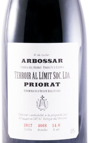 2017 Terroir al Límit Arbossar Priorat red