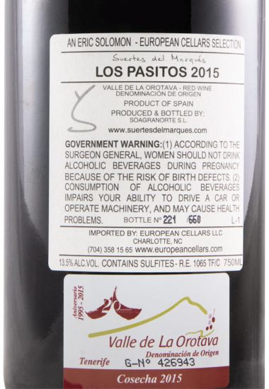 2015 Suertes del Marqués Los Pasitos Tenerife red