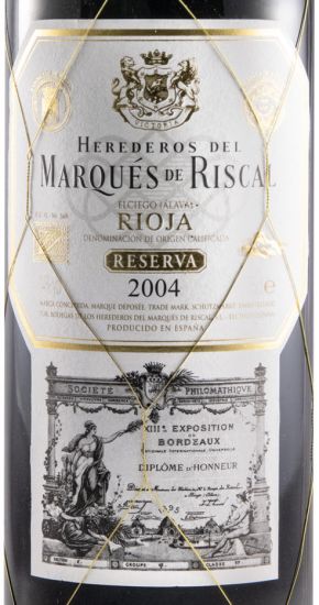 2004 Marqués de Riscal Reserva Rioja red