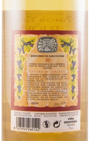 2011 López de Heredia Viña Gravonia Crianza branco