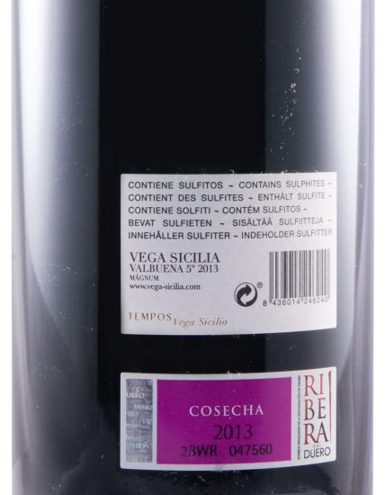 2013 Vega-Sicilia Valbuena 5º Ribera del Duero red 1.5L