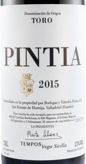 2015 Pintia Toro tinto