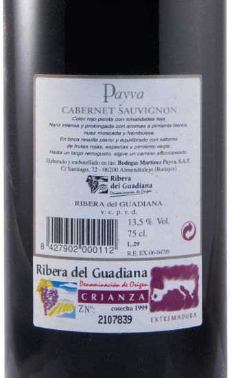 1999 Payva Cabernet Sauvignon red