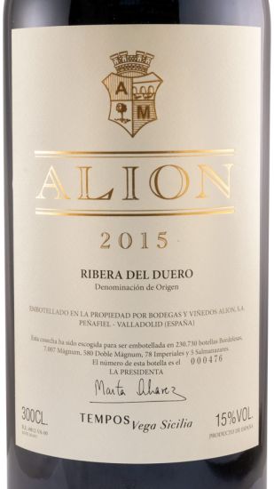 2015 Alión Cosecha Ribera del Duero tinto 3L