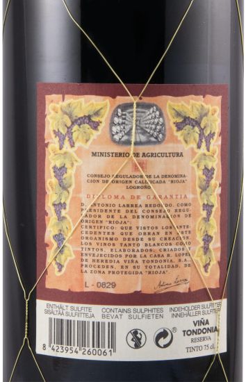 2008 López de Heredia Viña Tondonia Reserva red