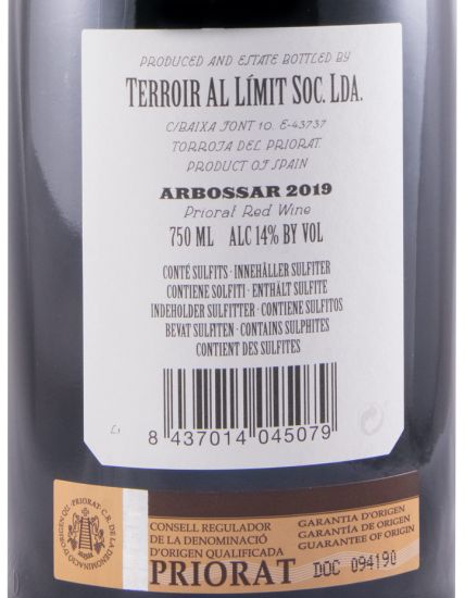2019 Terroir al Límit Arbossar Priorat tinto