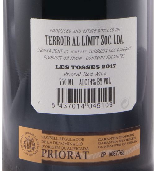 2017 Terroir al Límit Les Tosses Priorat red