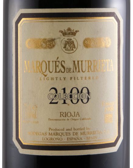 1998 Marqués de Murrieta Coleccion 2100 Rioja tinto