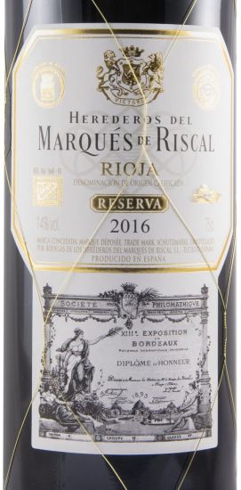 2016 Marqués de Riscal Reserva Rioja tinto