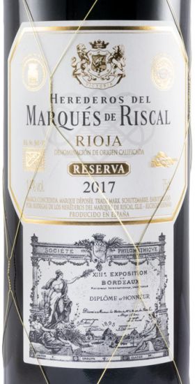 2017 Marqués de Riscal Reserva Rioja red