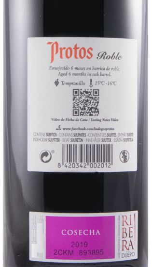 2019 Protos Roble Ribera del Duero tinto