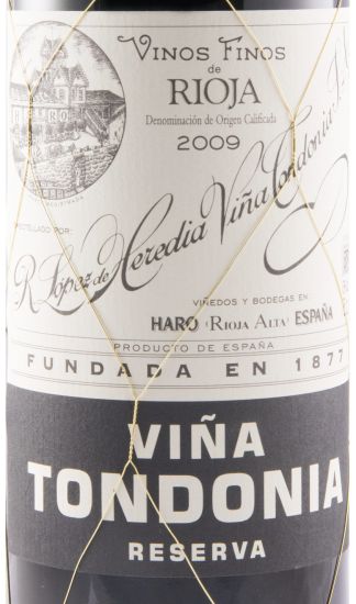 2009 López de Heredia Viña Tondonia Reserva Rioja tinto