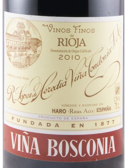 2010 López de Heredia Viña Bosconia Reserva red