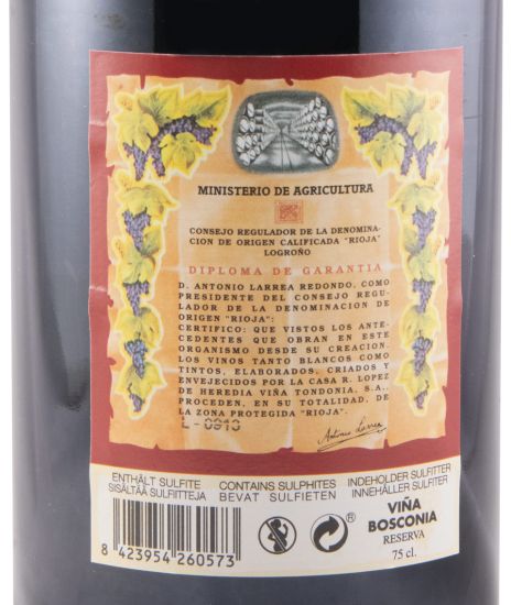 2010 López de Heredia Viña Bosconia Reserva red