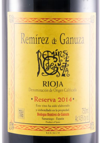 2014 Remírez de Ganuza Reserva Rioja tinto