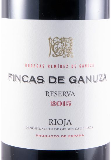 2015 Remírez de Ganuza Fincas de Ganuza Reserva Rioja tinto