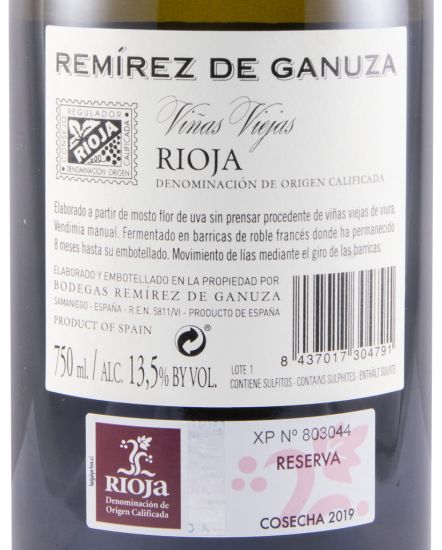2019 Remírez de Ganuza Reserva Rioja white