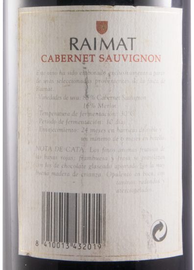 2000 Raimat Costers del Segre red