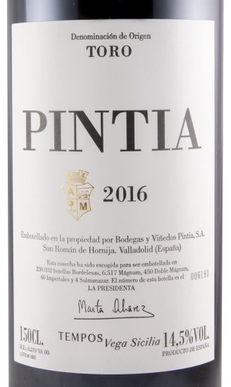 2016 Pintia Toro tinto 1,5L
