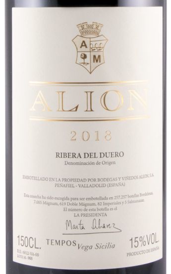 2018 Alión Cosecha Ribera del Duero tinto 1,5L