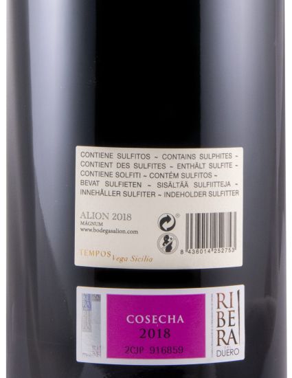 2018 Alión Cosecha Ribera del Duero tinto 1,5L