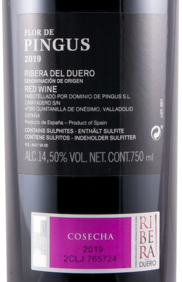 2019 Flor de Pingus Ribera del Duero tinto