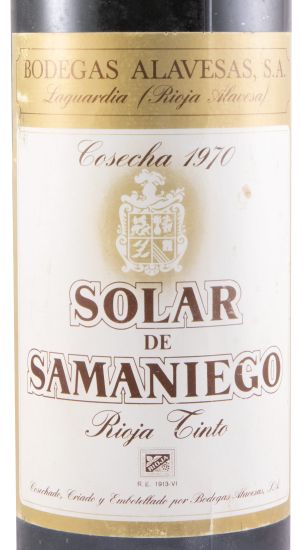 1970 Solar de Samaniego Rioja red