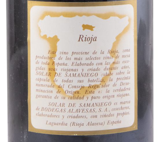 1970 Solar de Samaniego Rioja red
