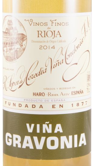 2014 López de Heredia Viña Gravonia Crianza branco