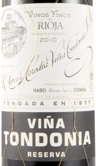 2010 López de Heredia Viña Tondonia Reserva red