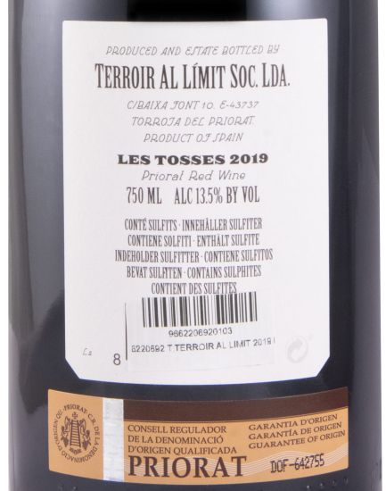 2019 Terroir al Límit Les Tosses Priorat tinto