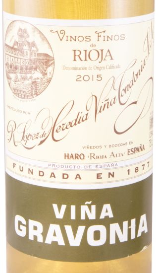2015 López de Heredia Viña Gravonia Crianza branco