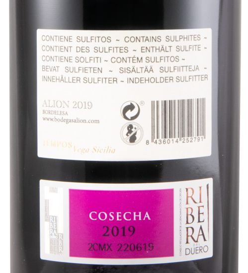 2019 Alión Cosecha Ribera del Duero red