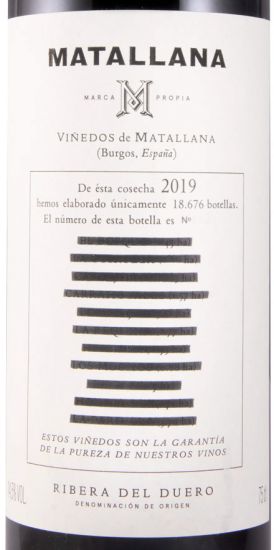 2019 Telmo Rodríguez Matallana Ribera del Duero biológico tinto