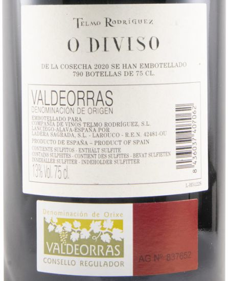 2020 Telmo Rodríguez O Diviso Valdeorras red