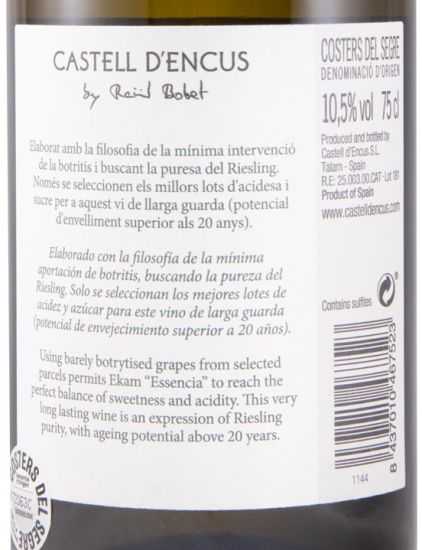 2020 Castell D'Encus Ekam Essència white