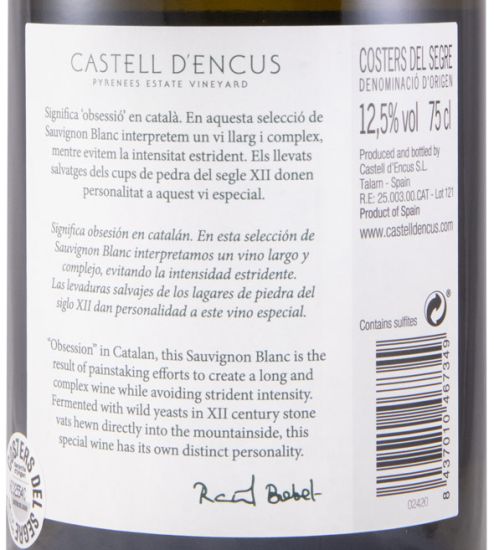 2019 Castell d'Encús Taleia branco