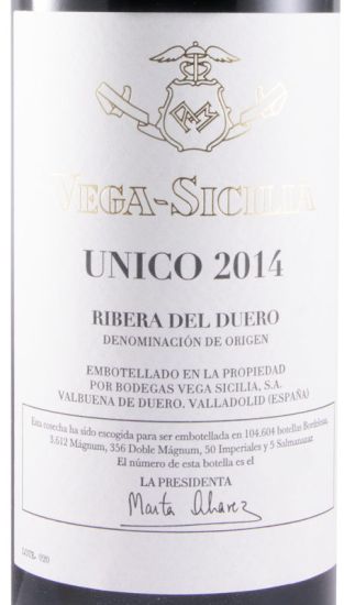 2014 Vega-Sicilia Unico Ribera del Duero tinto
