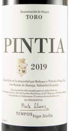 2019 Pintia Toro red
