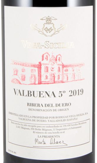 2019 Vega-Sicilia Valbuena 5º Ribera del Duero tinto 1,5L