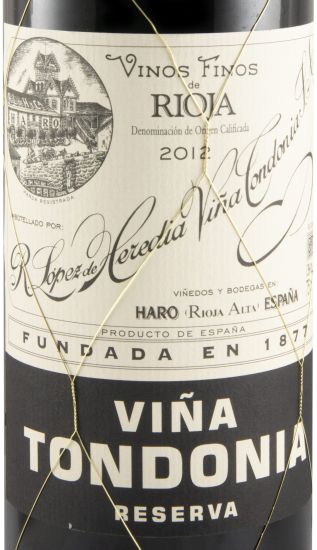 2012 López de Heredia Viña Tondonia Reserva tinto