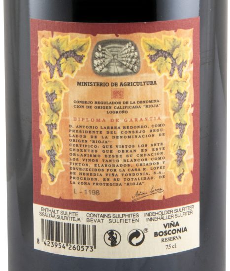 2013 López de Heredia Viña Bosconia Reserva tinto