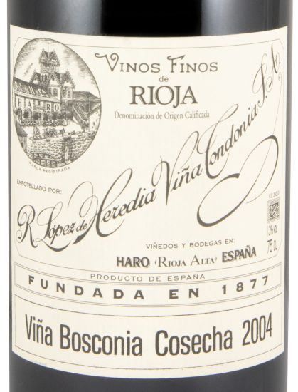2004 López de Heredia Viña Bosconia Gran Reserva tinto