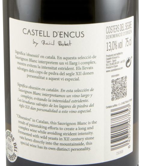 2021 Castell d'Encús Taleia branco
