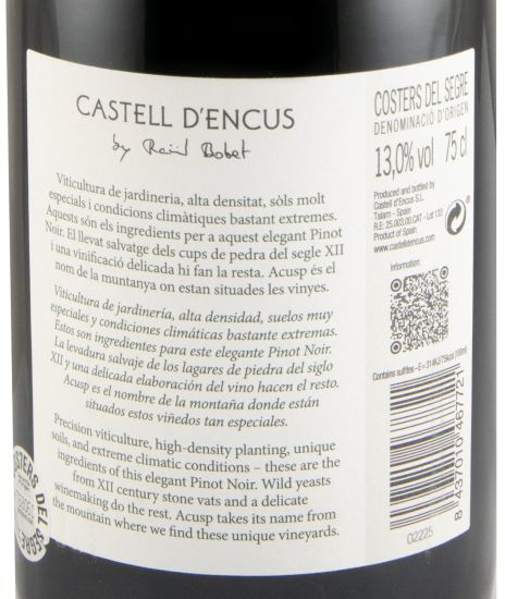 2021 Castell d'Encús Acusp tinto