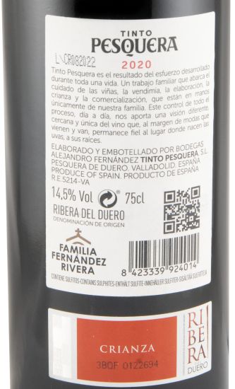 2020 Pesquera Crianza Ribera del Duero tinto