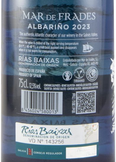 2023 Mar de Frades Albariño branco