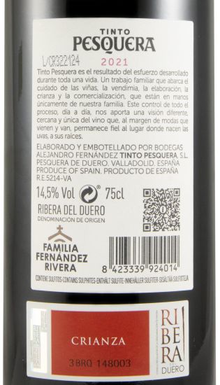 2021 Pesquera Crianza Ribera del Duero tinto