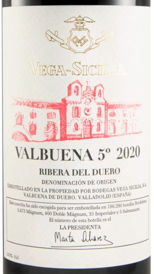 2020 Vega-Sicilia Valbuena 5º Ribera del Duero red